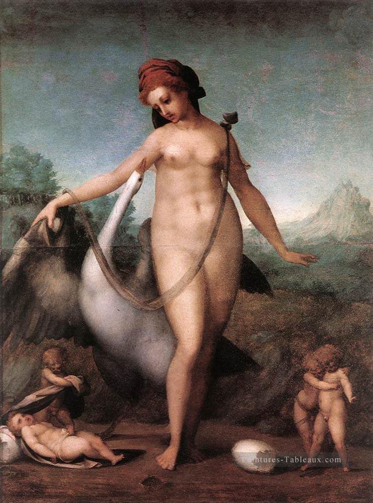 Léda et le cygne maniérisme florentin Jacopo da Pontormo Peintures à l'huile